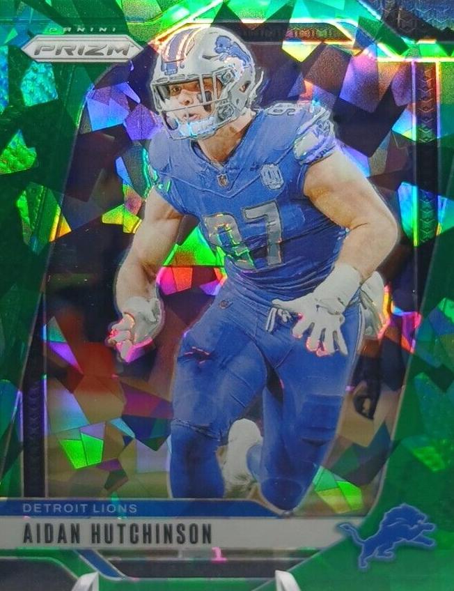 2024 Panini Prizm Football Green Ice Aidan Hutchinson #97