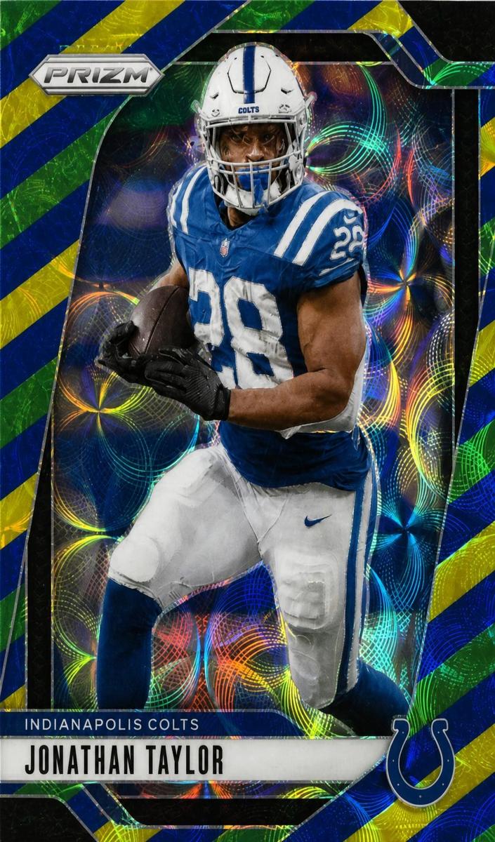 2024 Panini Prizm Football Choice Blue Yellow and Green Jonathan Taylor #121