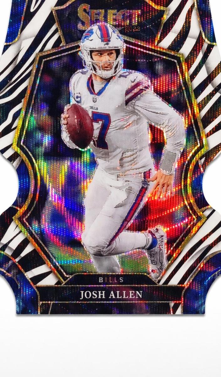 2022 Panini Select Football Die Cut Zebra Josh Allen #111