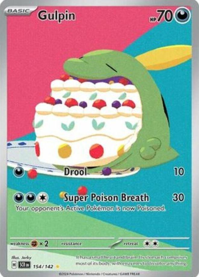 2024 Pokemon Scarlet & Violet Stellar Crown Gulpin #154 PSA 9