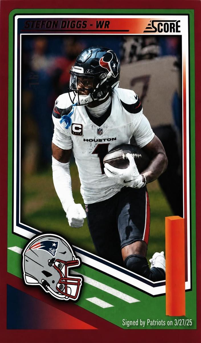 2025 Panini Score Football Dots Red Stefon Diggs #71