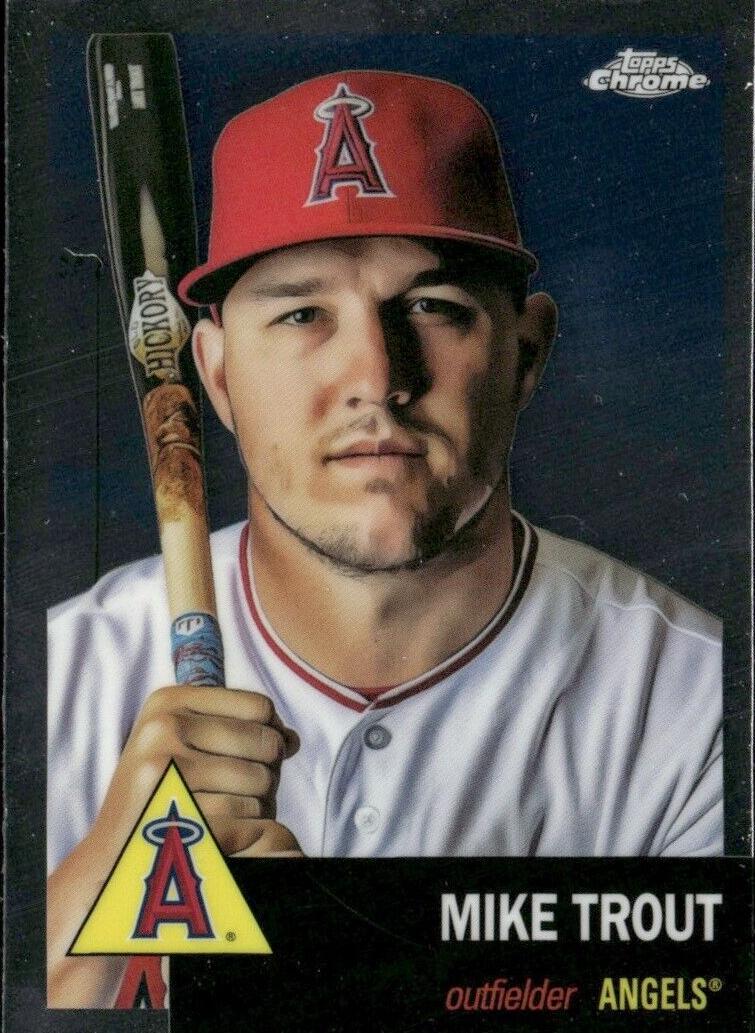 2022 Topps Chrome Platinum Anniversary Baseball Mike Trout #50