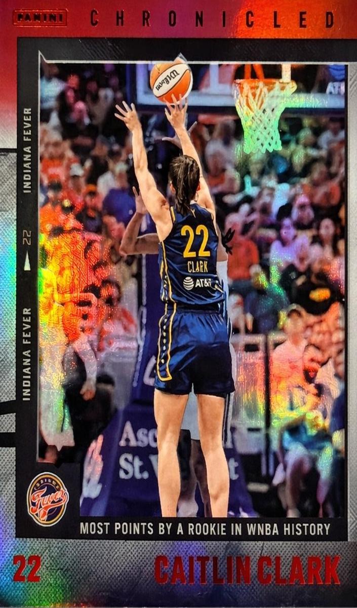 2025 Panini Caitlin Clark Chronicled Basketball Red Holo Caitlin Clark #12