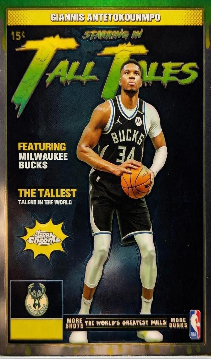 2025 Topps Chrome Basketball Giannis Antetokounmpo #TT-2 PSA 9