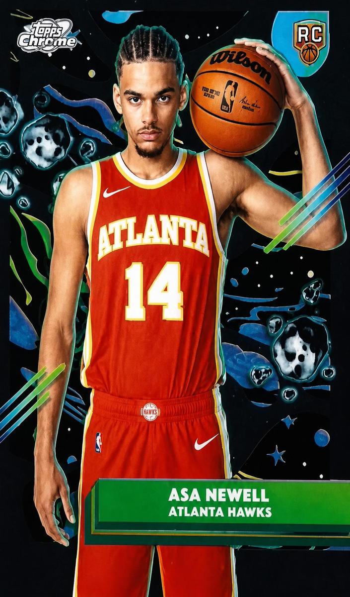 2025 Topps Cosmic Chrome Basketball Asa Newell #87