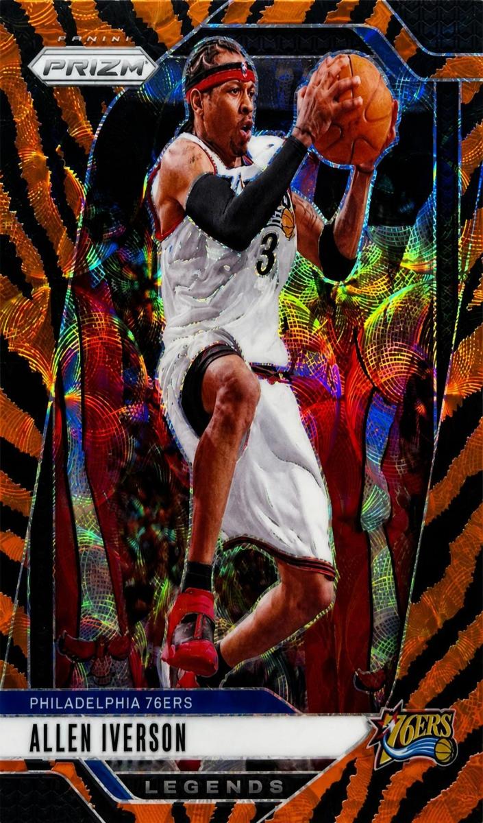 2024 Panini Prizm Basketball Choice Tiger Stripe Allen Iverson #291