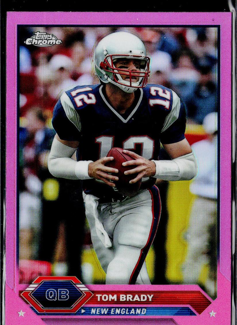 2023 Topps Composite Football Pink Refractor Tom Brady #14 PSA 9
