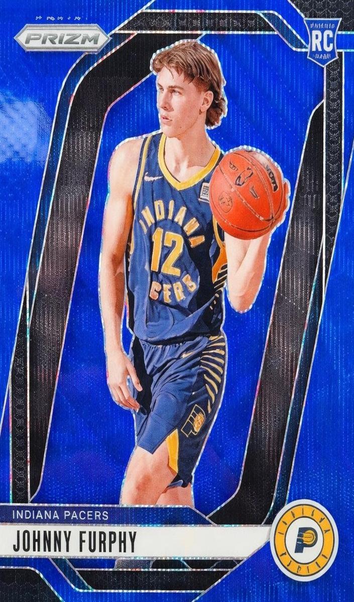 2024 Panini Prizm Basketball Blue Wave Johnny Furphy #237 PSA 10