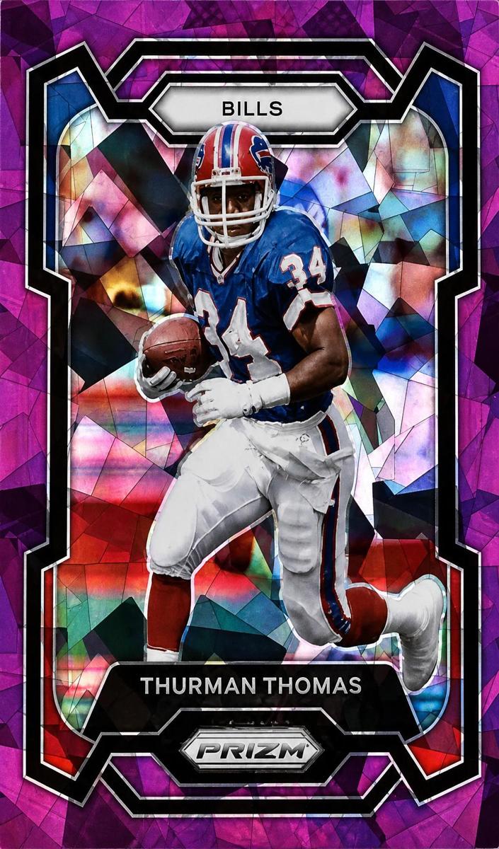 2023 Panini Prizm Football Purple Ice Thurman Thomas #34