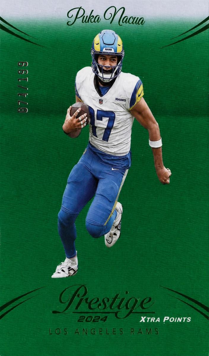 2024 Panini Prestige Football Green Premium Xtra Points Puka Nacua #175