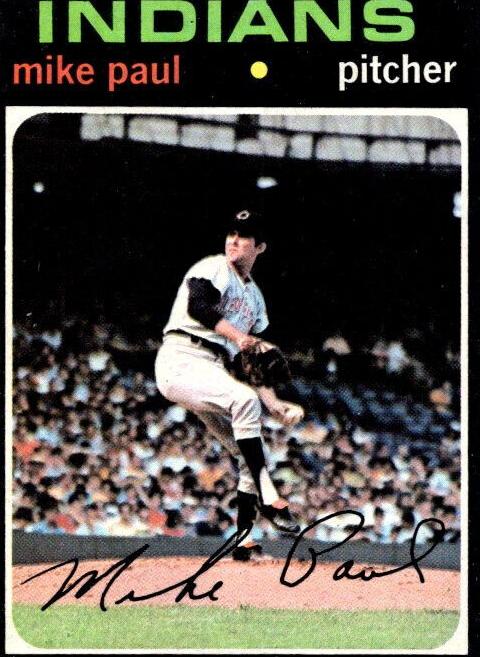 1971 Topps Baseball Mike Paul #454 PSA 7.5