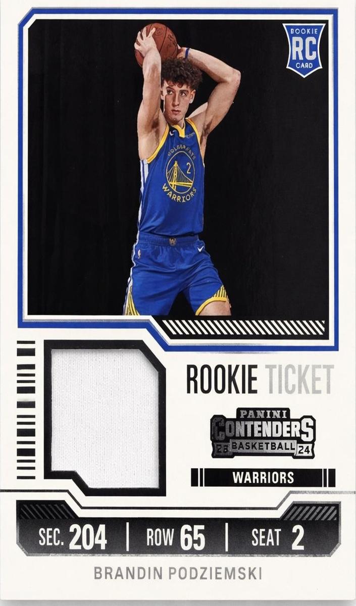2023 Panini Contenders Basketball Brandin Podziemski #RTS-POD