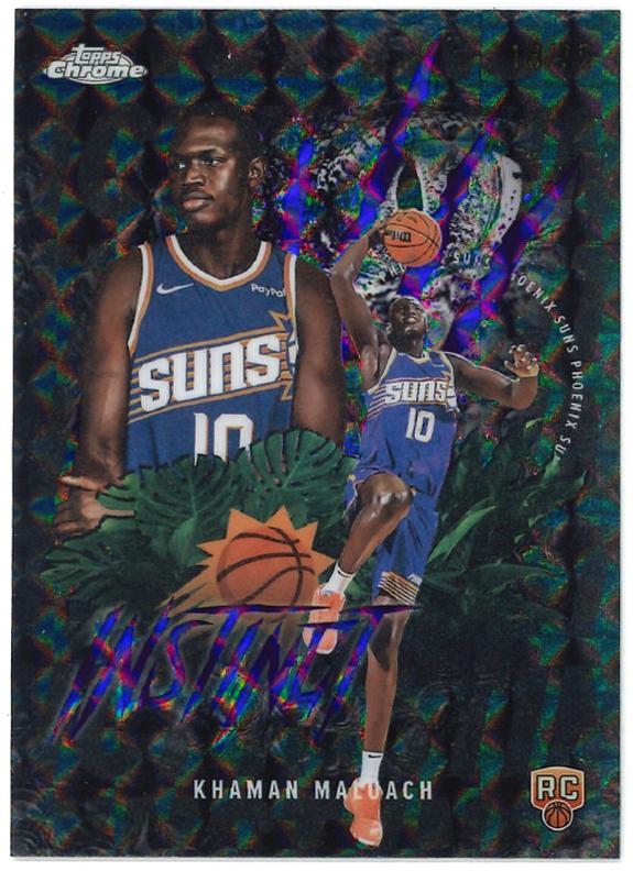 2025 Topps Chrome Basketball Purple Refractor Khaman Maluach #INS-19