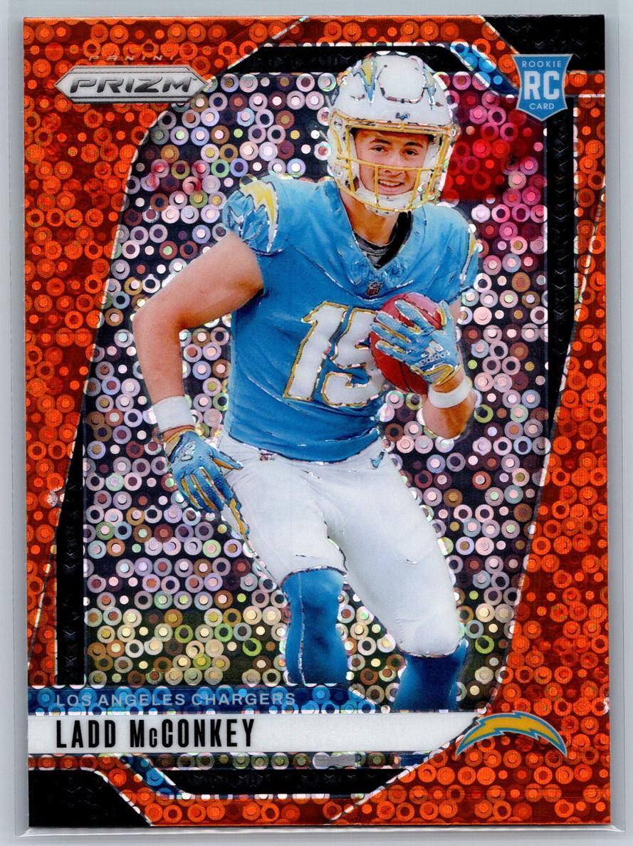 2024 Panini Prizm Football Disco Ladd McConkey #365