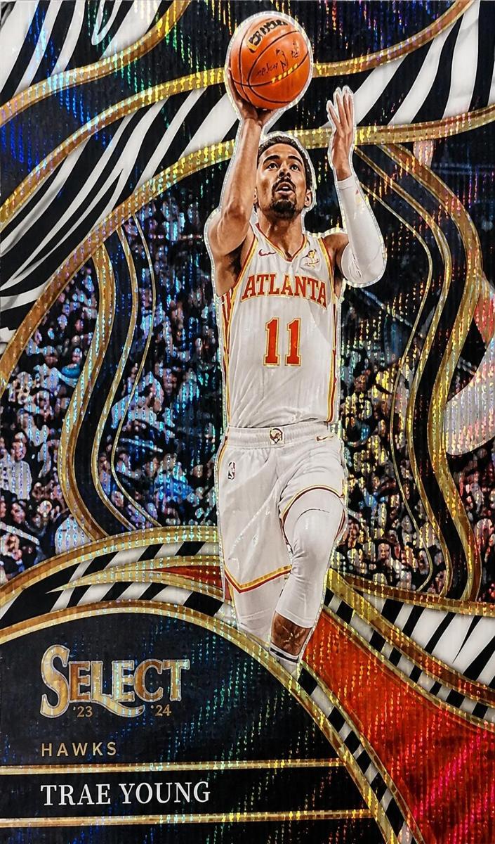 2023 Panini Select Basketball Zebra Trae Young #243 PSA 10