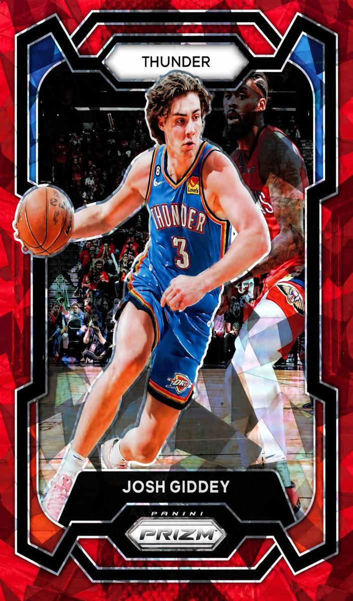 2023 Panini Prizm Basketball Red Ice Josh Giddey #50