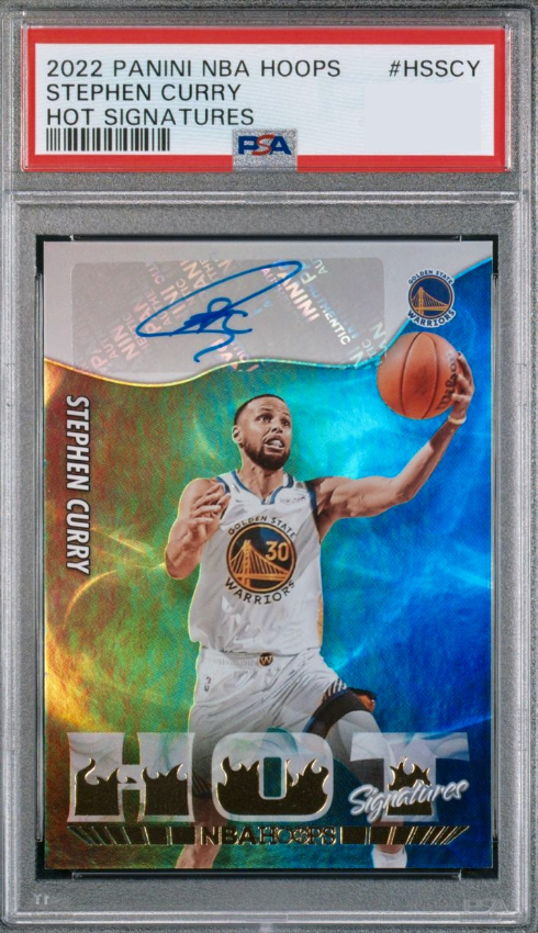 2022 Panini Hoops Basketball Stephen Curry #HS-SCY PSA 8