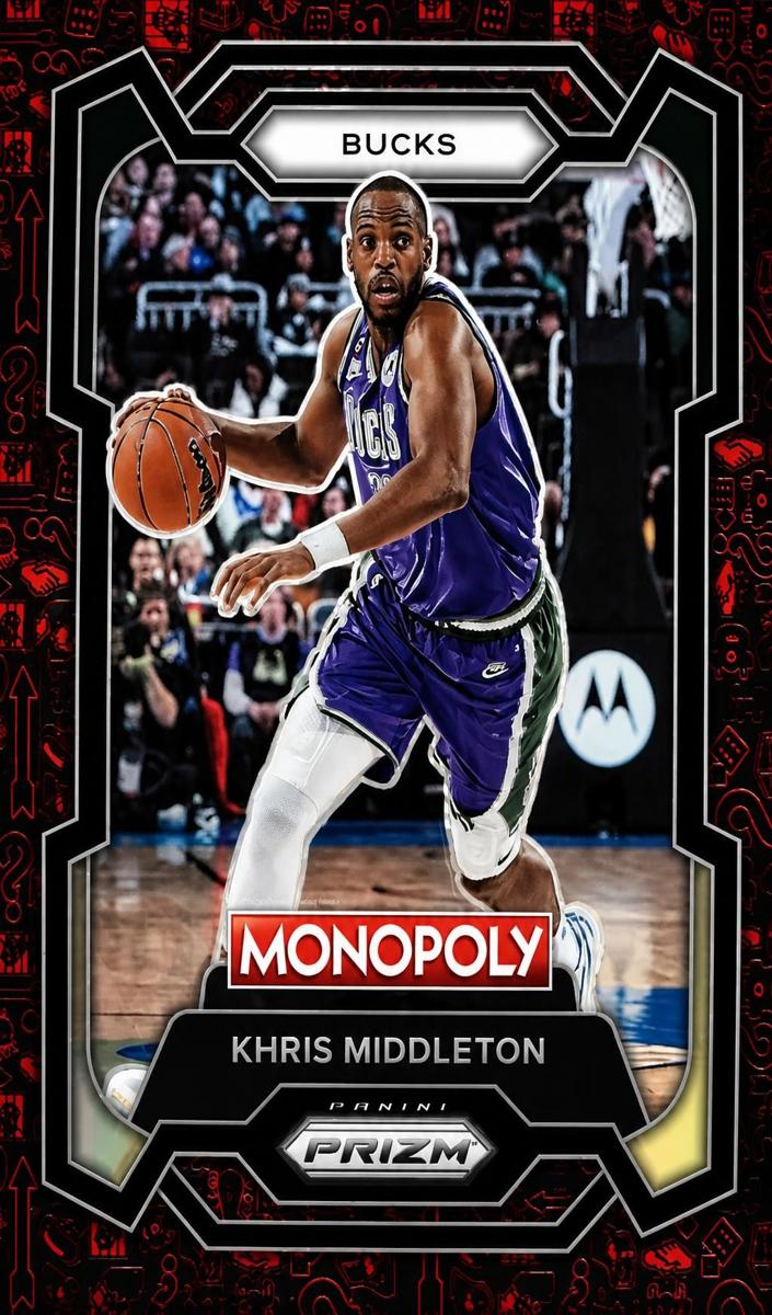 2023 Panini Prizm Monopoly Basketball Red Khris Middleton #50 PSA 10