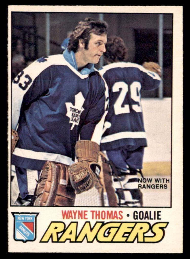 1977 O-Pee-Chee Hockey Wayne Thomas #19 PSA 9