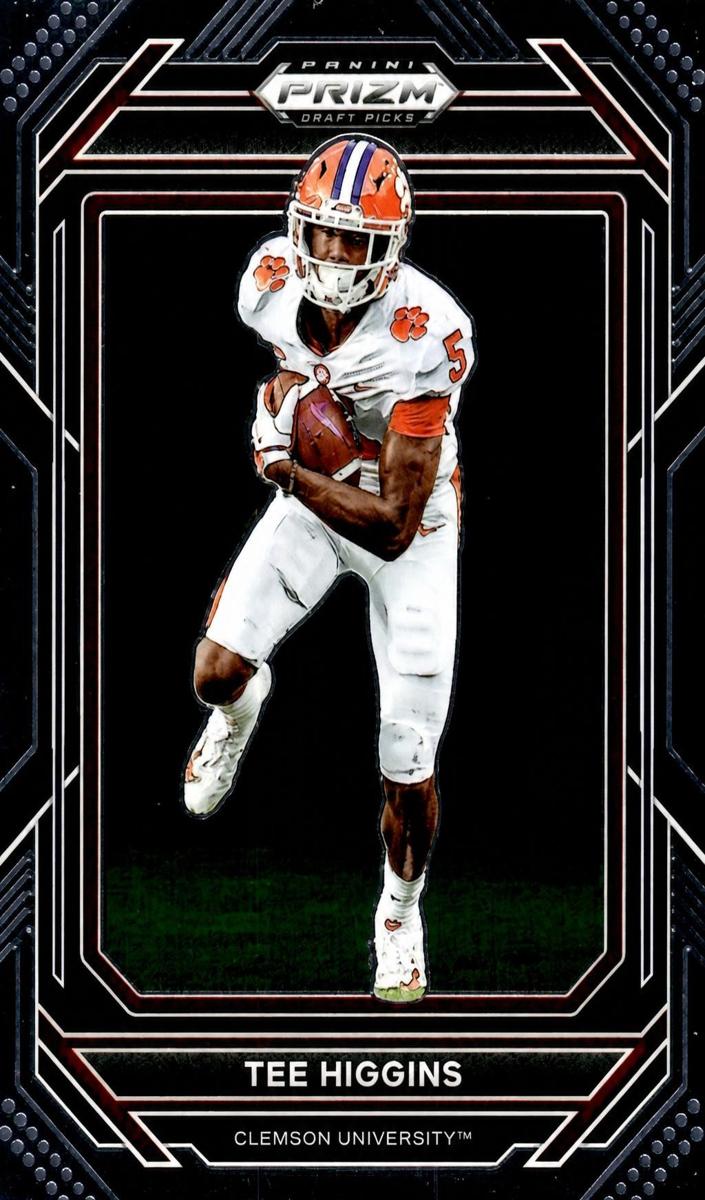 2023 Panini Prizm Draft Picks Football Tee Higgins #91