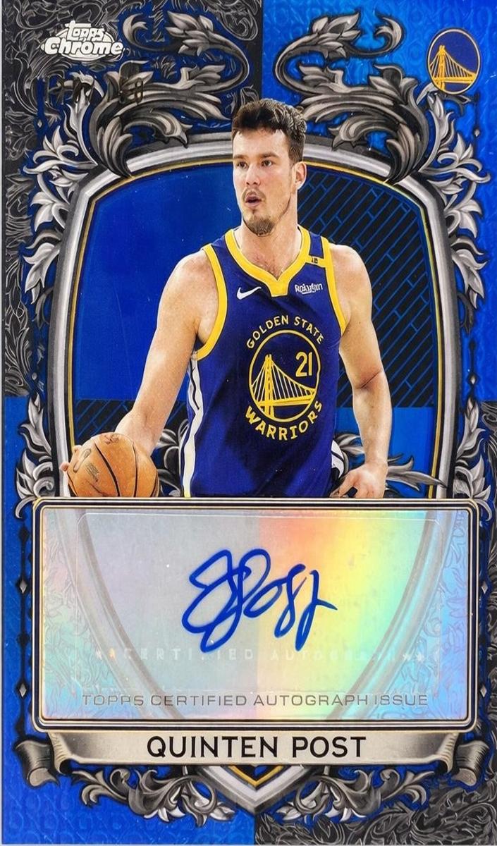 2025 Topps Chrome Basketball Blue Refractor Quinten Post #SS-QP