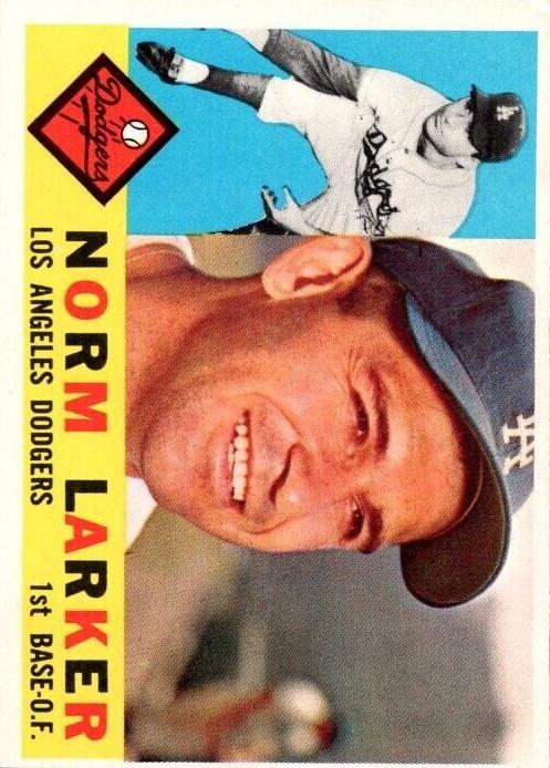 1960 Topps Baseball Norm Larker #394 PSA 3