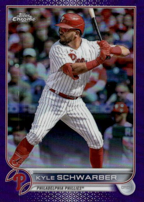 2022 Topps Chrome Update Baseball Purple Kyle Schwarber #USC121