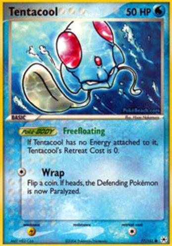 2004 Pokemon EX Hidden Legends Tentacool #77