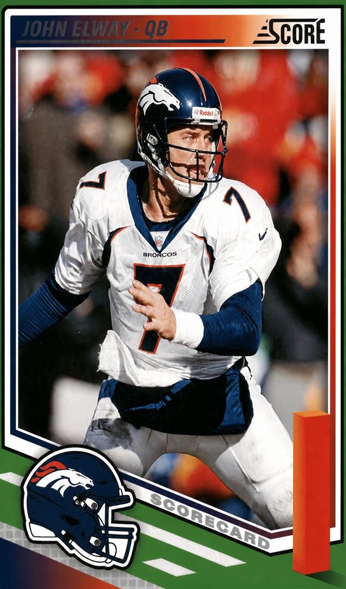 2025 Panini Score Football Scorecard John Elway #69