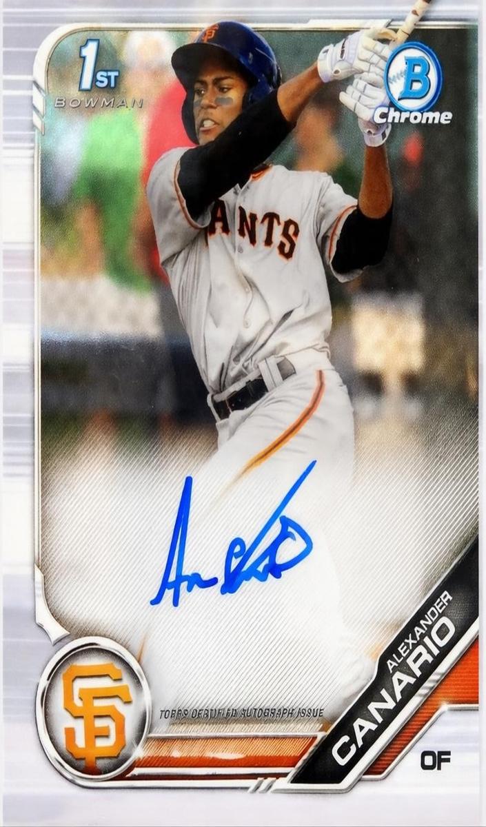2019 Bowman Chrome Baseball Alexander Canario #CPA-AC PSA 9