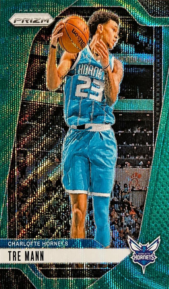 2024 Panini Prizm Basketball Green Wave Tre Mann #179