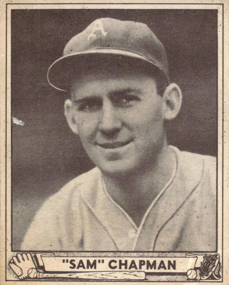 1940 Play Ball Baseball Sam Chapman #194 PSA 5