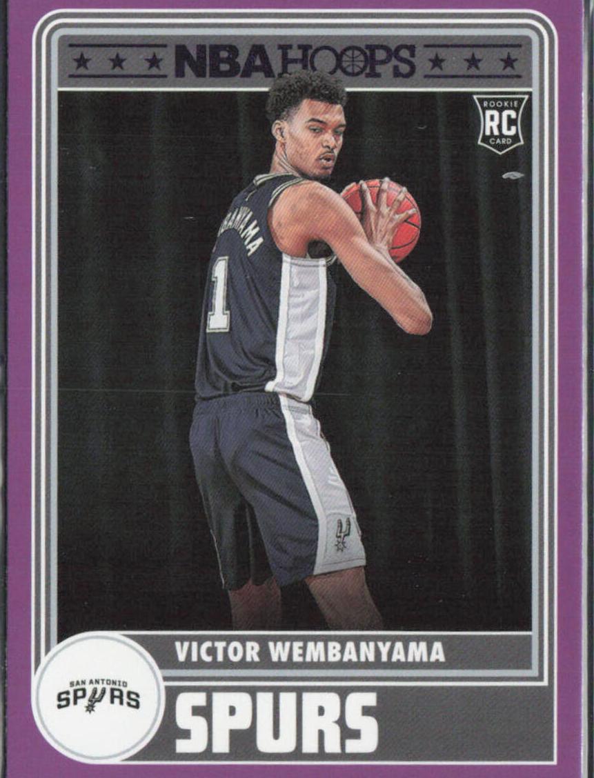 2023 Panini Hoops Basketball Purple Victor Wembanyama #298 PSA 9