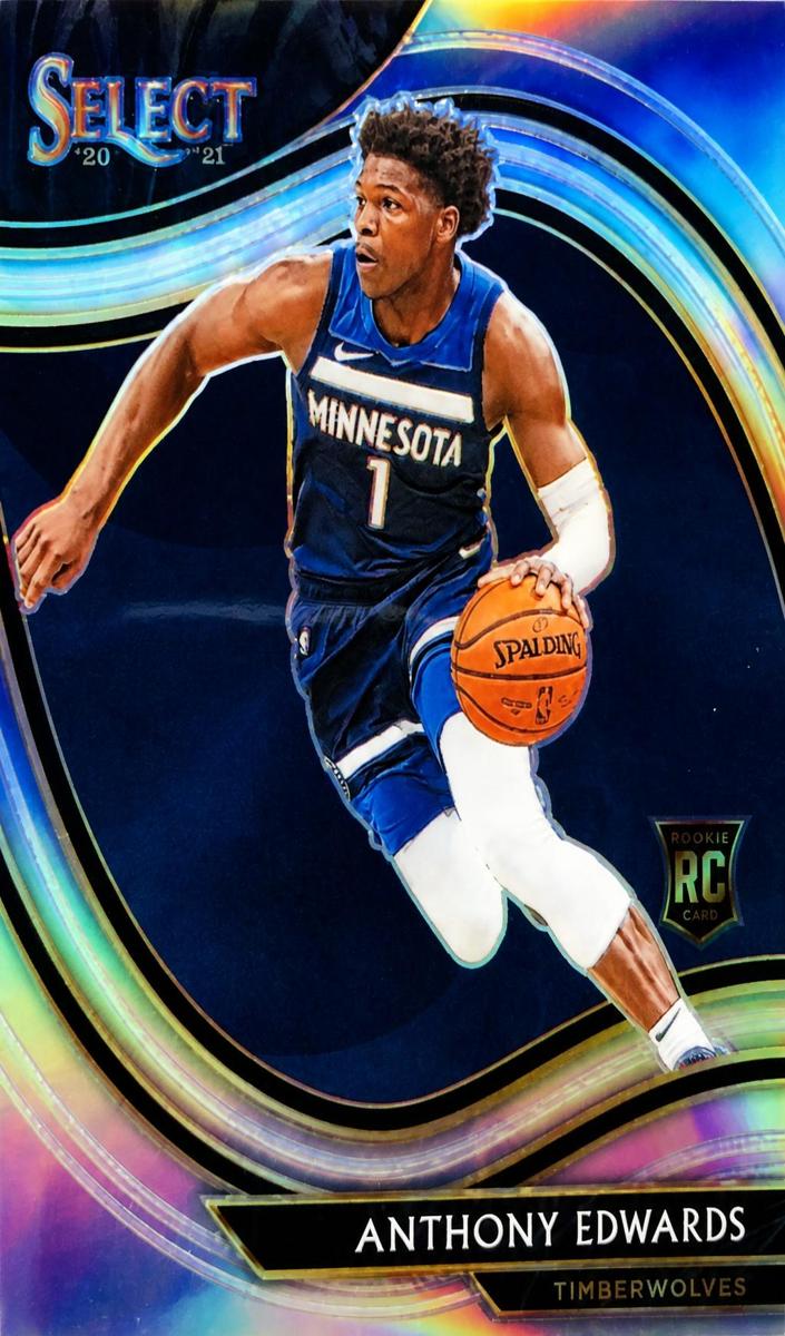 2020 Panini Select Basketball Silver Anthony Edwards #300 PSA 9
