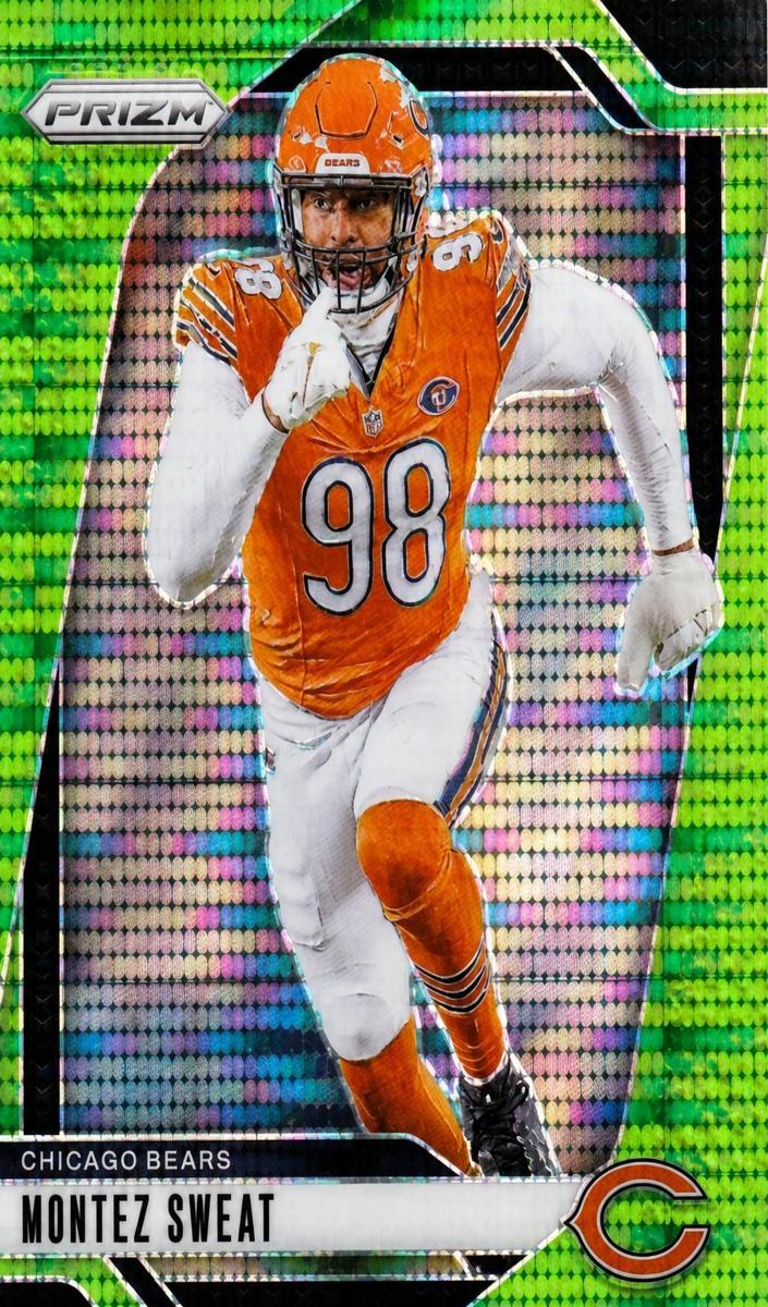 2024 Panini Prizm Football Neon Green Pulsar Montez Sweat #50