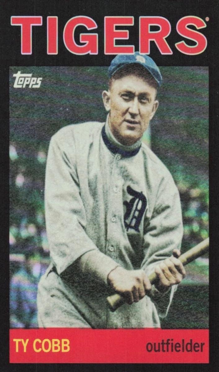 2025 Topps Archives Baseball Black Foilboard Ty Cobb #77