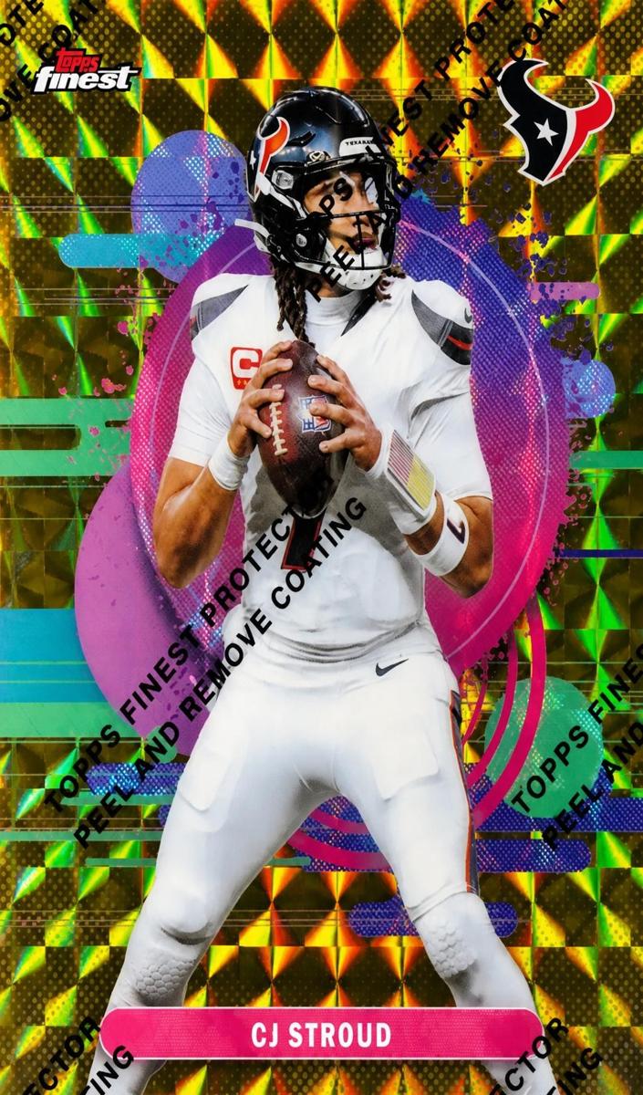 2025 Topps Finest Football Gold Refractor CJ Stroud #133