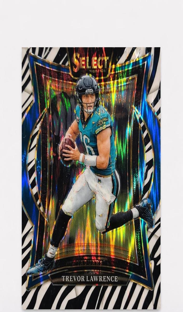 2024 Panini Select Football Zebra Shock Trevor Lawrence #98