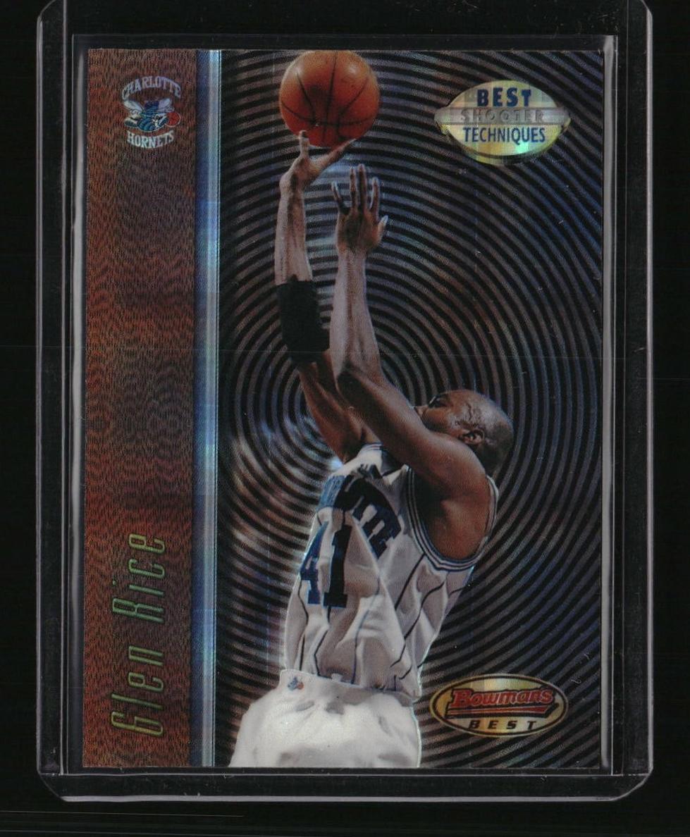 1997 Bowman's Best Basketball Atomic Refractor Glen Rice #T6