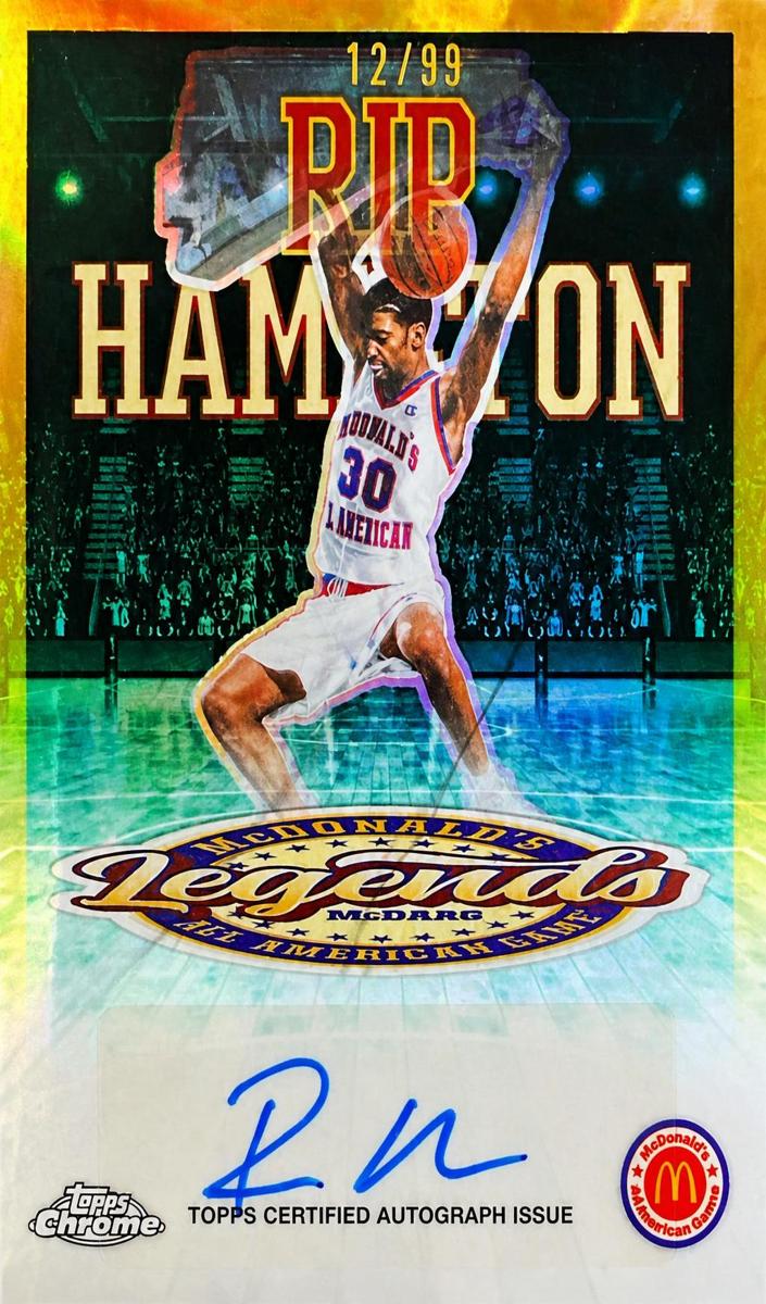 2025 Topps Chrome McDonald's All American Basketball Green Refractor Rip Hamilton #LA-RH