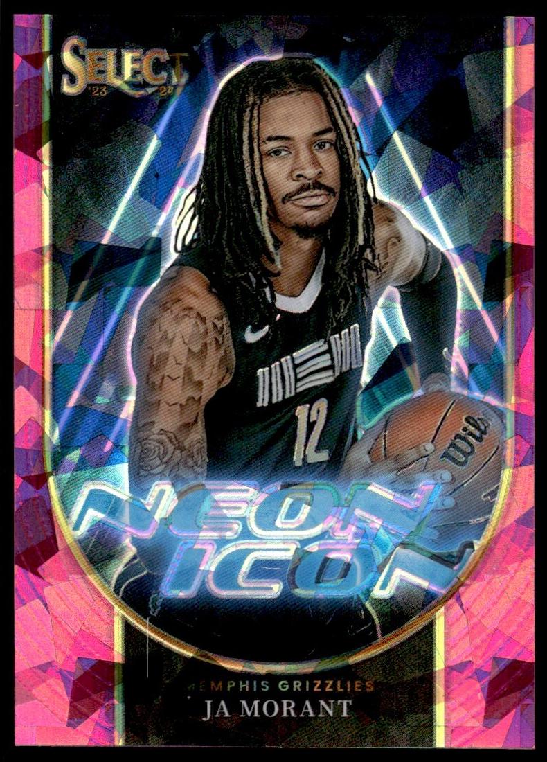 2023 Panini Select Basketball Pink Cracked Ice Ja Morant #24