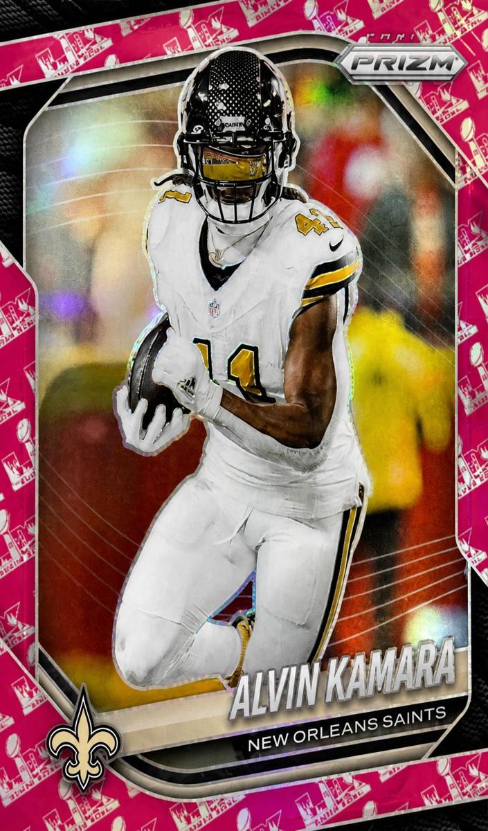 2025 Panini Prizm Football Super Bowl LX Alvin Kamara #190 PSA 10