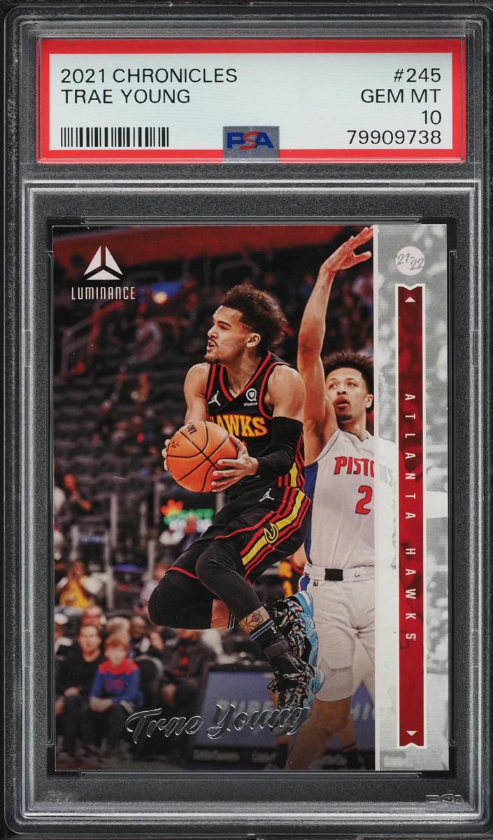 2021 Panini Chronicles Basketball Trae Young #245 SGC 9.5