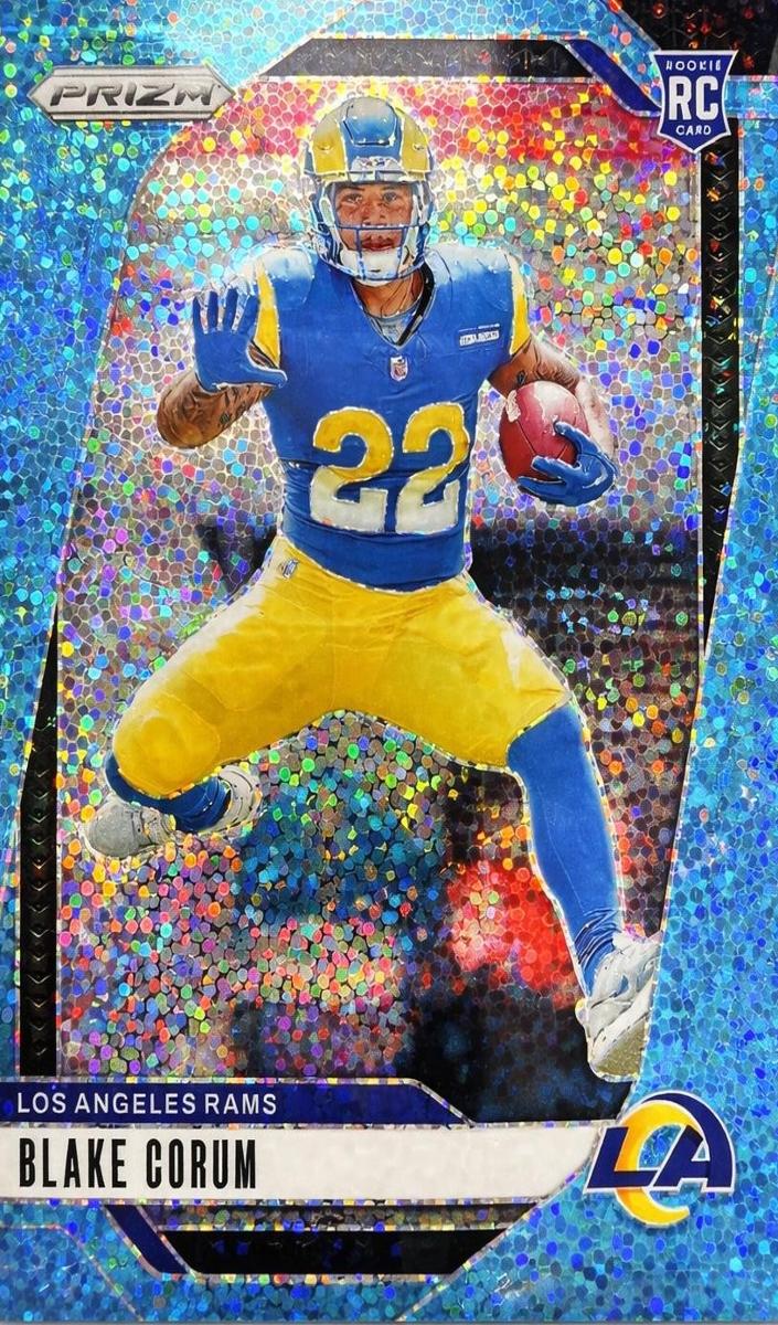 2024 Panini Prizm Football Blue Sparkle Blake Corum #308