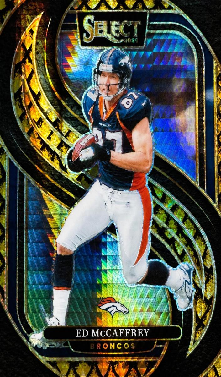 2024 Panini Select Football Gold Dragon Scale Ed McCaffrey #154