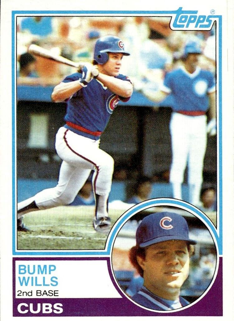 1983 Topps Baseball Bump Wills #643 PSA 10