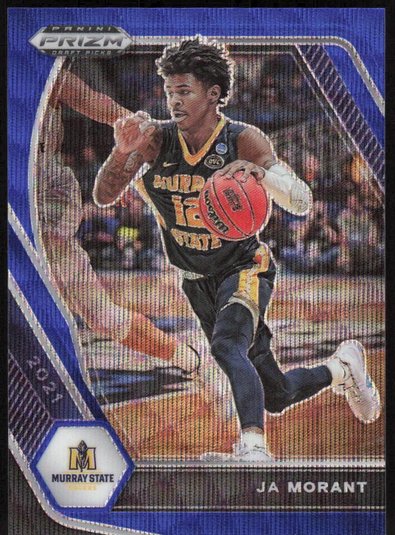 2021 Panini Prizm Draft Picks Basketball Blue Wave Prizm Ja Morant #64