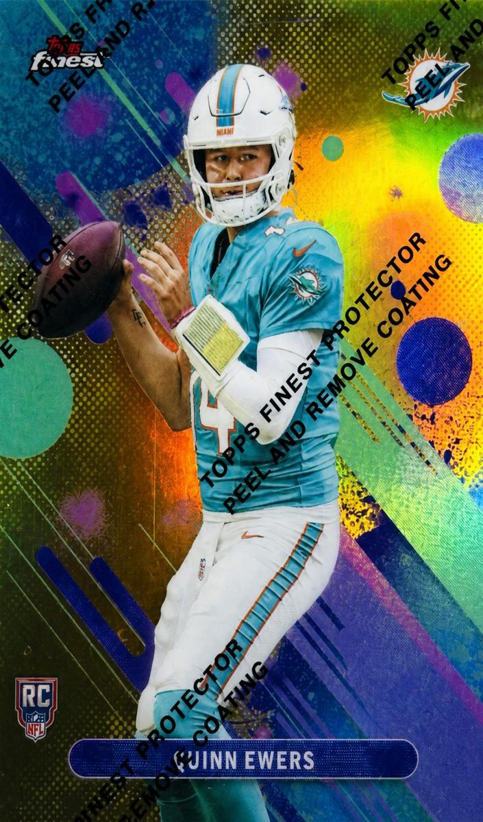2025 Topps Finest Football Gold Refractor Quinn Ewers #10