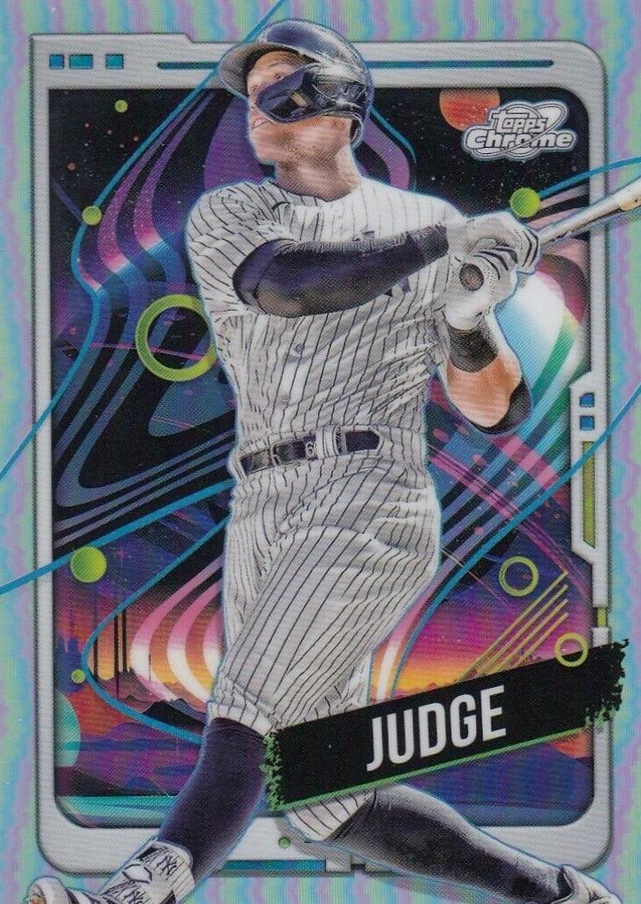2024 Topps Cosmic Chrome Baseball Refractor Aaron Judge #68 PSA 9