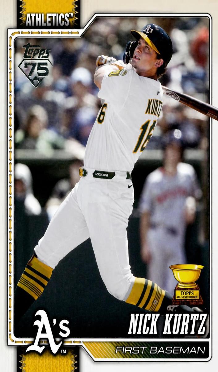 2026 Topps Baseball Rainbow Foil Nick Kurtz #97